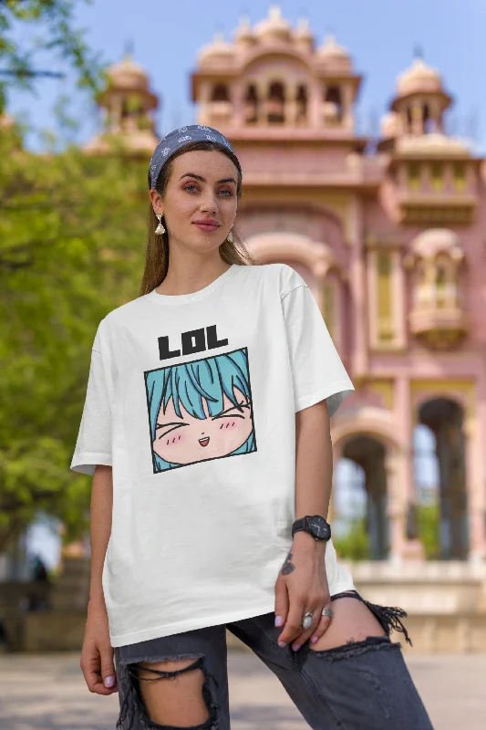 Lol, Anya: SpyxFamily- Anime Oversized T-shirts