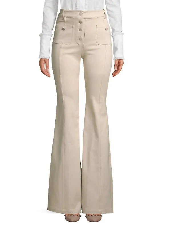 Helene Pants In Oyster Denim