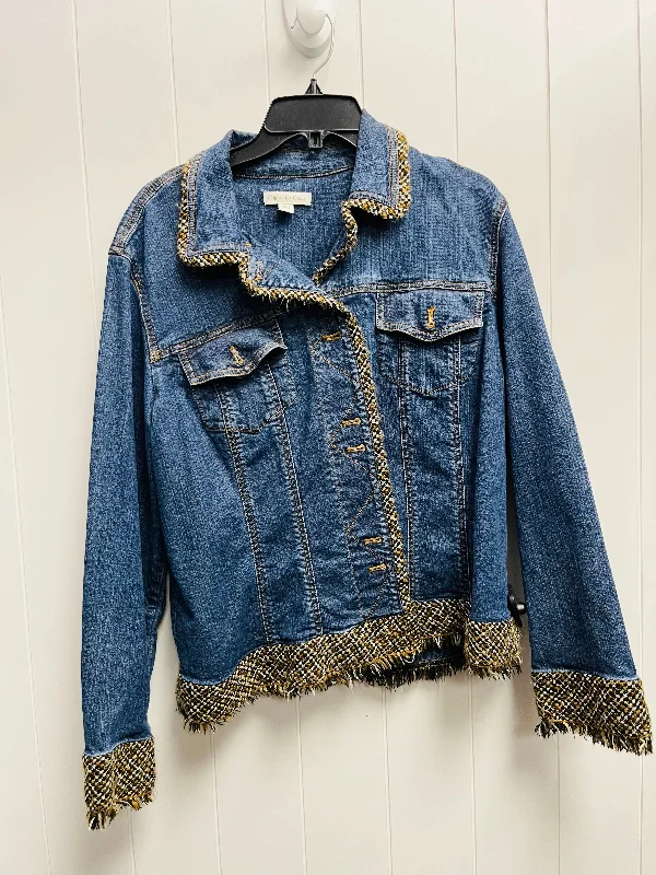 Jacket Denim By Coldwater Creek In Blue Denim, Size: 18