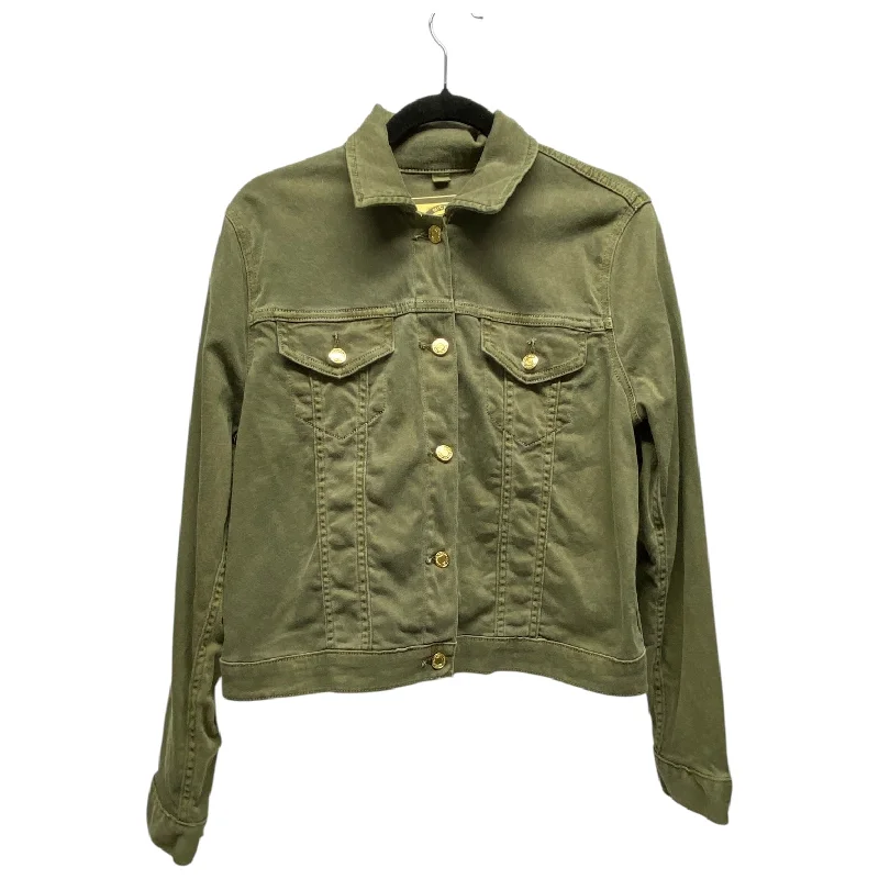 Jacket Denim By Michael By Michael Kors In Green, Size: L