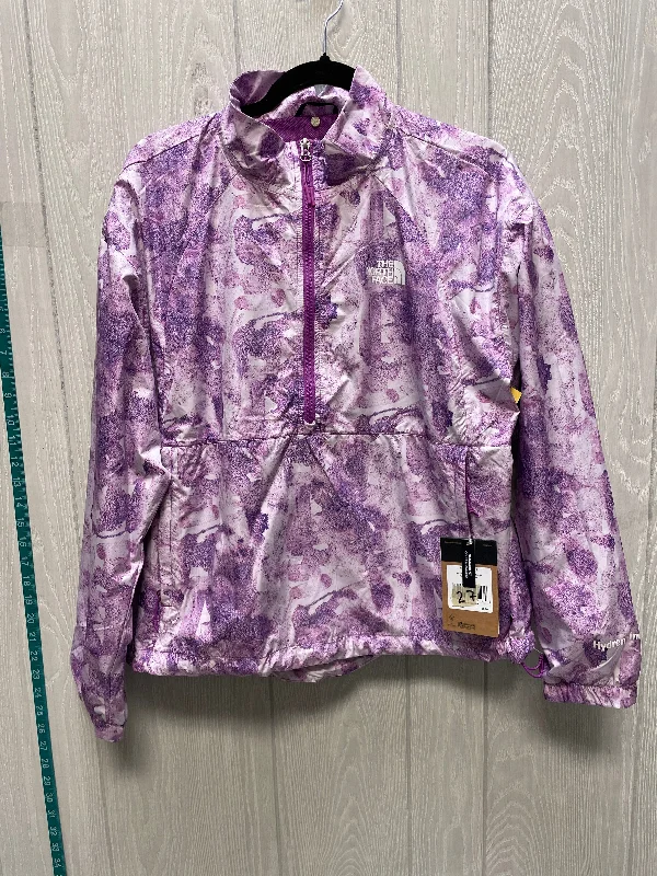 Jacket Windbreaker By The North Face In Purple, Size: L